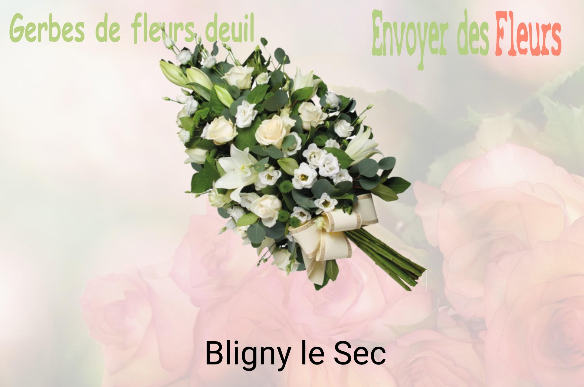 Gerbe de fleurs de deuil livrée à Bligny-le-Sec
